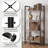 4 Tiers Bookshelf, Classical Book Shelf, Tall Display Shelves In Living Room/Home/Office, Storage Organizer For Cds/Books/Movies-17806867