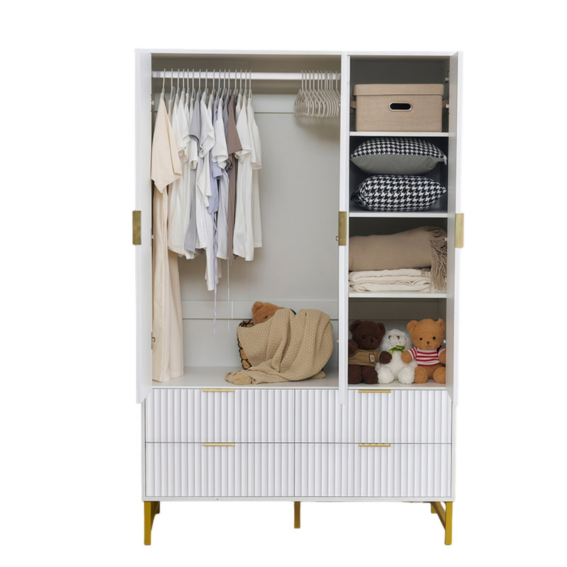 Wardrobe, 3 door + 4 drawer