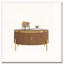 Table basse ronde moderne avec 2 grands tiroirs-399653580