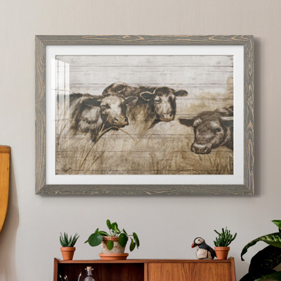 " Sepia Cows "
