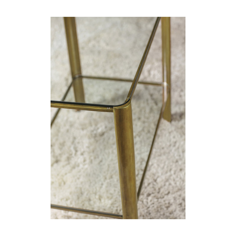 Cosmo Glass Top End Table