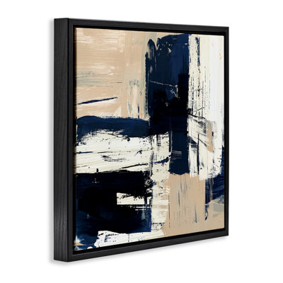 «Expressive Blue Tan Shapes» par Susan Jill