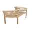 Curve Teak Garden Bench