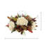 Fall Candleholder Centerpiece with Hydrangeas and Thistle