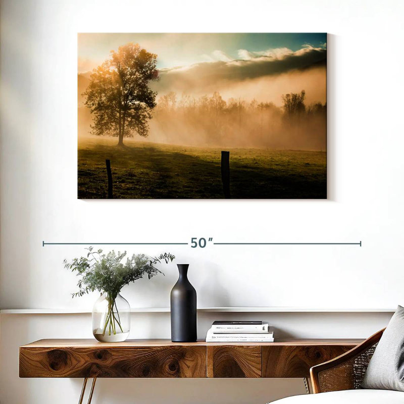 Alvord Mist In Cades Cove, H 26 po x l 39 po