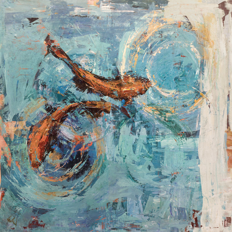Good Fortune III By John Beard - Gallery Wrapped Canvas Print Print by John Beard, 22" H x 22" W x 3" D
