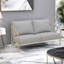 Banc rembourré en similicuir Modern Light Luxury