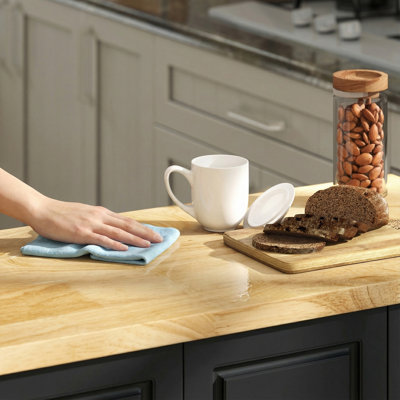 Solid Wood Top Kitchen Island