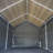 Pavillon de jardin permanent en métal L 20 pi. D Auvent