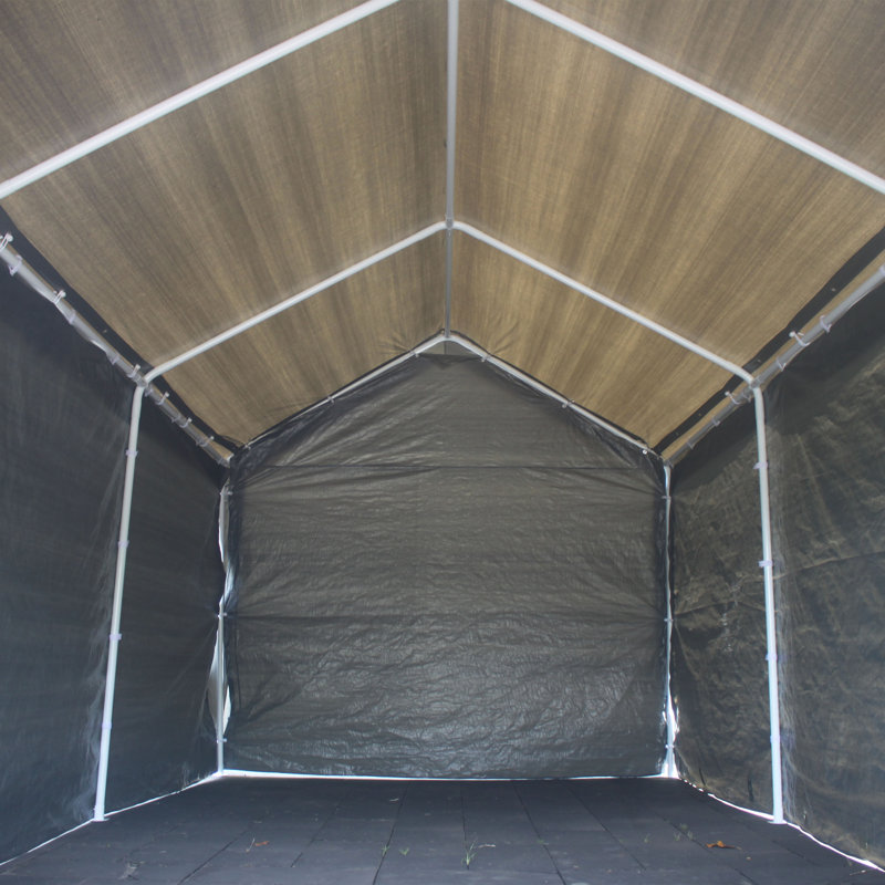 Gray 10' x 20' Heavy Duty Outdoor Carport Tent