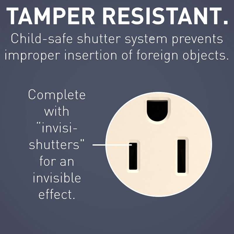 Light Almond Tamper Resistant GFCI Outlet with USB Ports