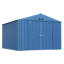 Remise de rangement en acier Elite, 10 x 14, bleu gris-78950348