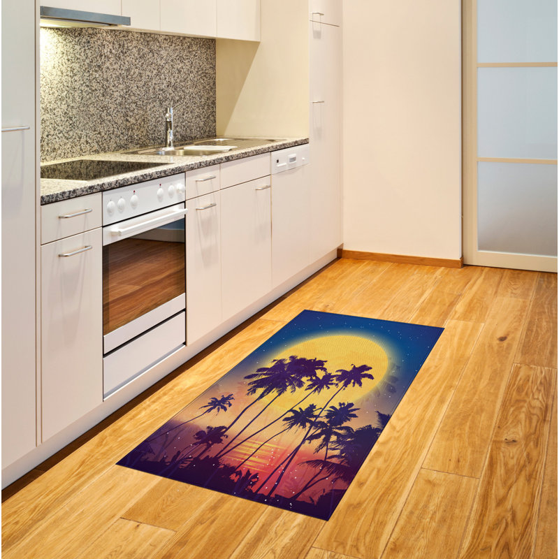 Tropical High Density Long Fiber Poly Threads Decorative Area Rug Carpet, Rectangle 2'7" x 5'