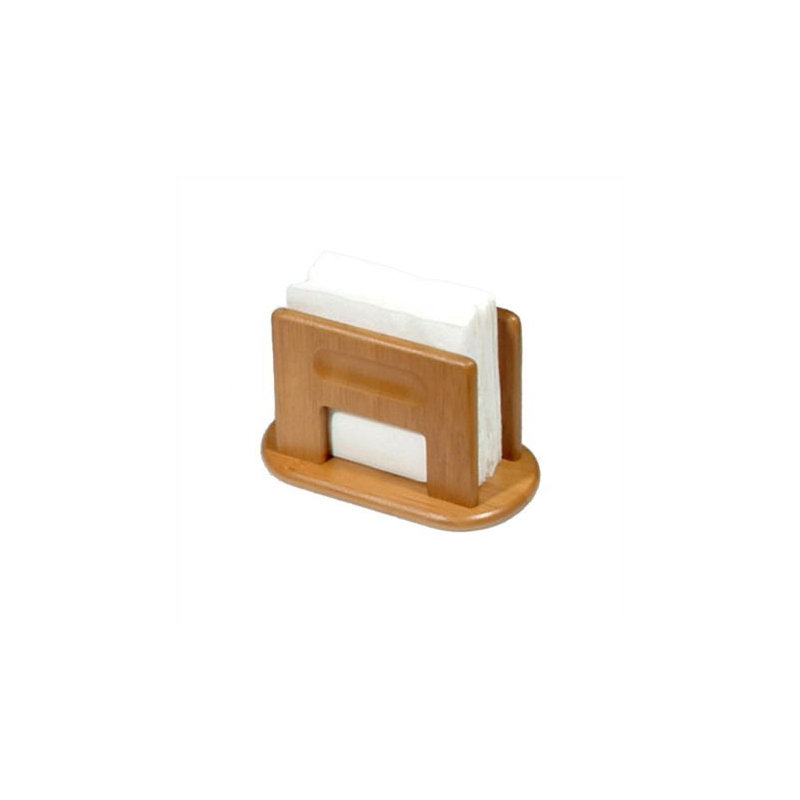 Support De Serviette Debout En Bambou