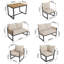 8-Piece Patio Conversation & Dining Set With Weather-Resistant Cushions