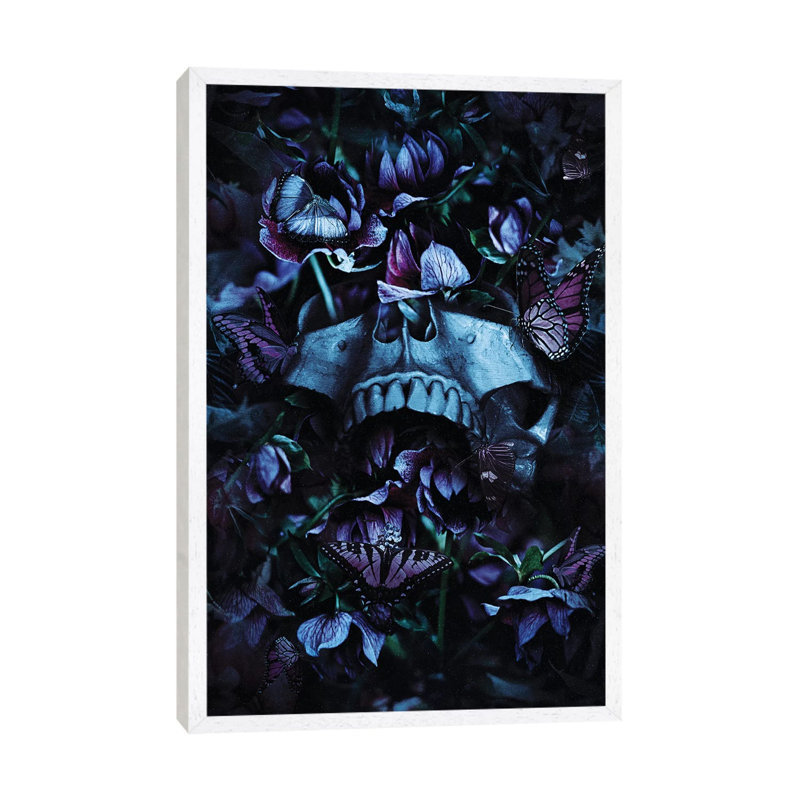 Blossom Death by Nicebleed - Print on Canvas, White Framed, 101.6cm H x 66.04cm W x 3.81cm D
