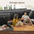 Abramson Gray U-shaped Corduroy Sectional Sofa With Adjustable Armrest And Storage-218800822