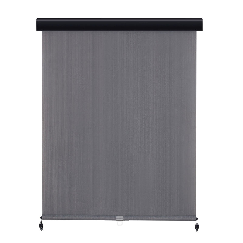Rideau roulant d'extérieur rétractable, Gris, L 72 po x L 96 po