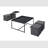 Aitor Wood Grain 5 Piece Coffee Table Set With Raised Edges-613941417-607175714