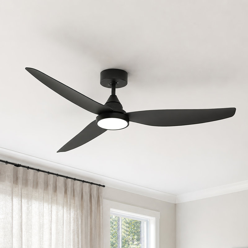 High Airflow 6500CFM 54" Ceiling Fan with Light Remote 6-Speed & 3CCT Dimmable LED, Low Noise Reversible Airflow DC Motor