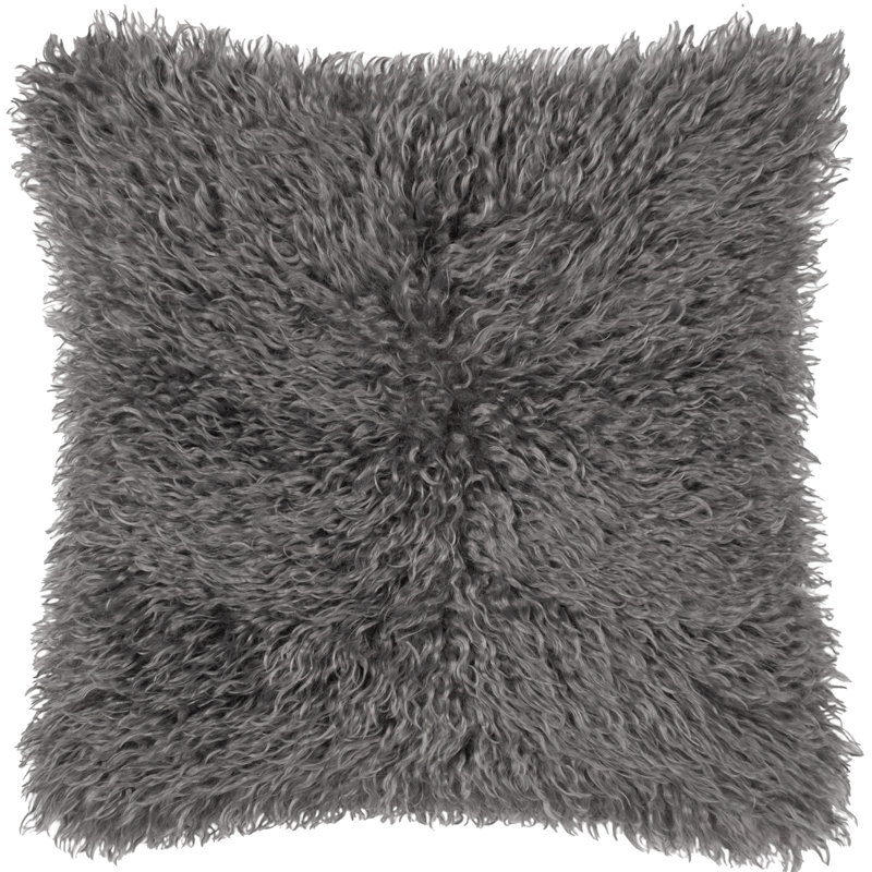Rowan Square Cushion, Polyester, Gray