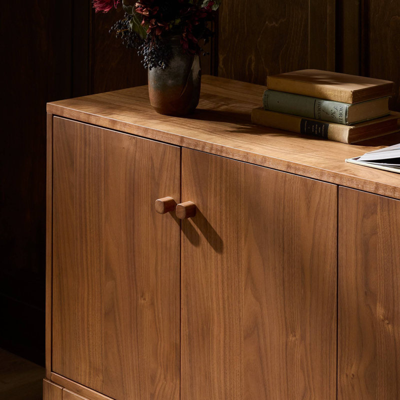 Arturo 4 Door Sideboard-Natural Walnut