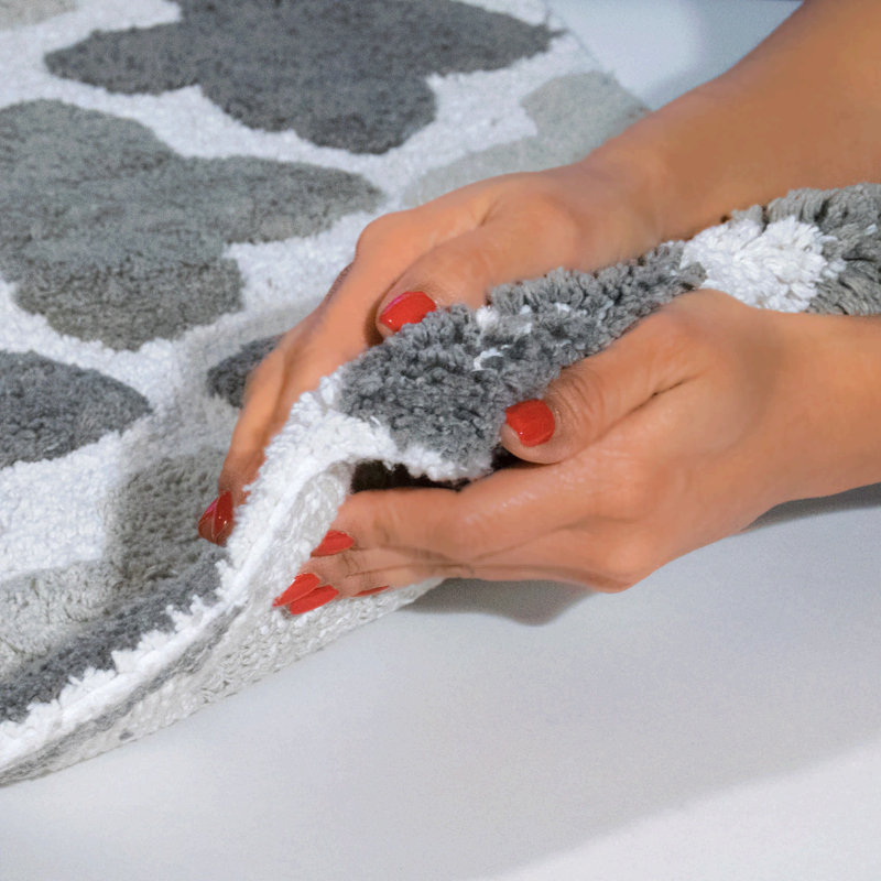 Tapis pour salle de bain Salvato, gris