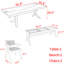 Ensemble de table rectangulaire moderne et simple en bois massif