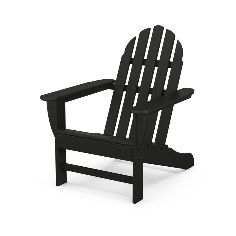 POLYWOOD Acosta Adirondack Chair, Black