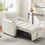 Sleeper Chair Bed, 31 convertible avec beige pour les petits espaces, confortable, réglable en velours, design moderne, confortable-19431850