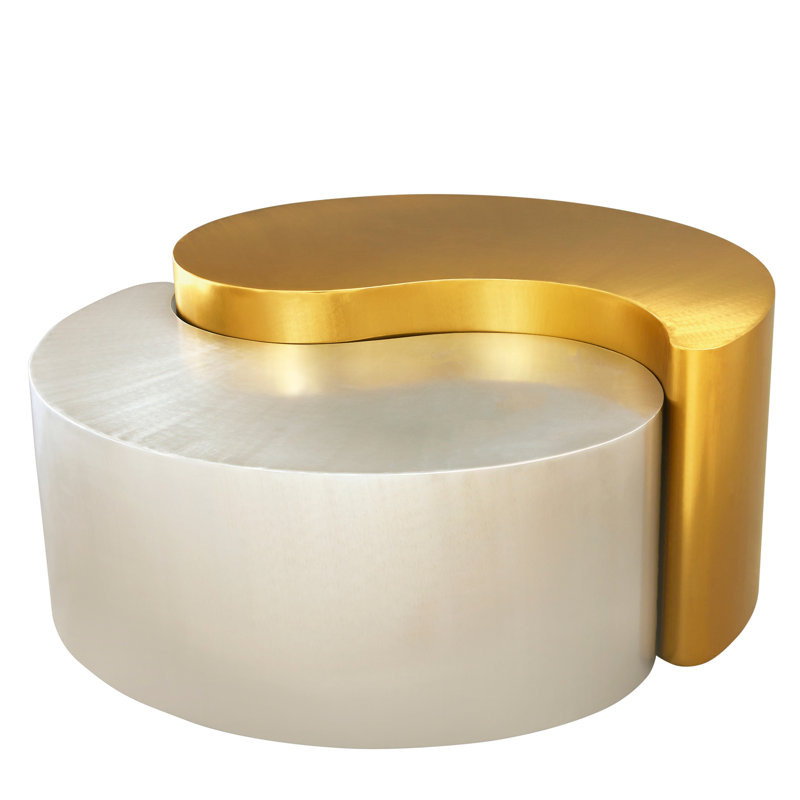 Table basse moderne et contemporaine avec structure en fer durable et finitions thermolaquées élégantes