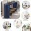 Console 60 po avec plateau de table ovale pour vestibule de vestibule de salon-1837695952