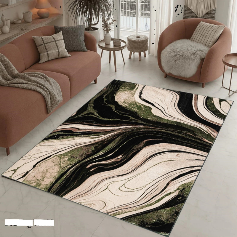 Abstract Area Rug, Rectangle 200 x 290 cm