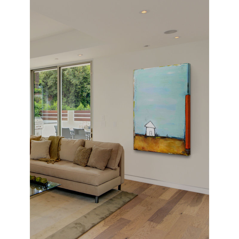 «Blue Bombay», peinture, H 24 po x l 16 po