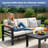 Outdoor Patio Sofa With Cushions-1718147703