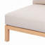 Canapé à trois places (corde et coussin) avec cadre en bois d'acacia de 73,23 po