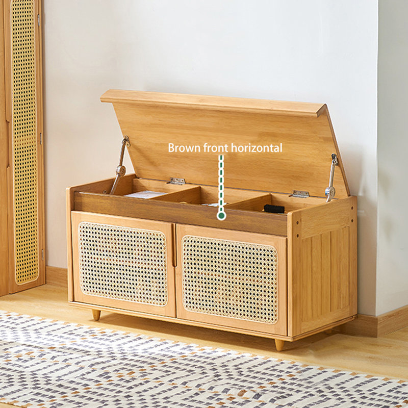 Banc à langer avec rangement simple en bois massif