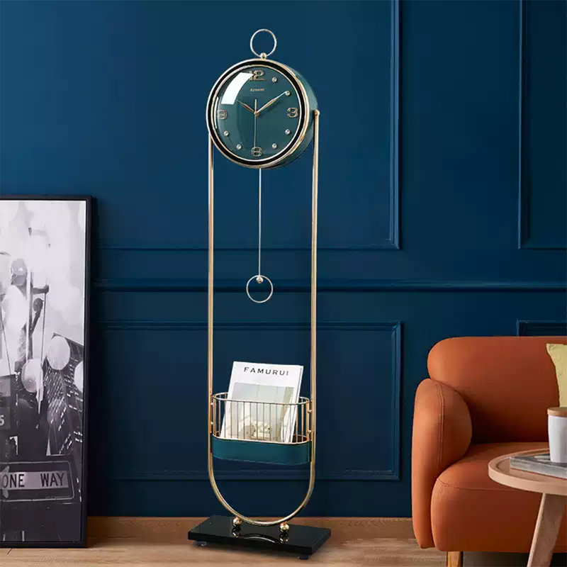 Horloge de sol moderne et luxueuse avec panier de rangement