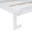 Lit escamotable double pleine grandeur avec armoires supérieures, blanc-58712844-58712851