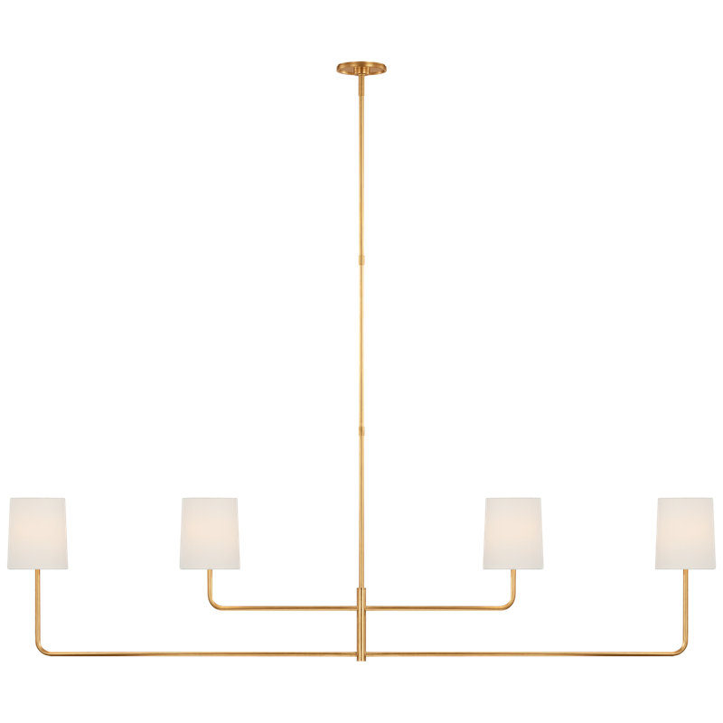Go Lightly 4 - Light Chandelier, Gild, White
