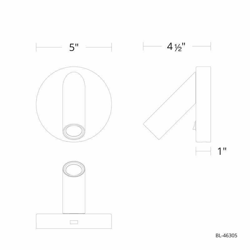 Aspire 1 - Light LED Spotlight, Aged Brass