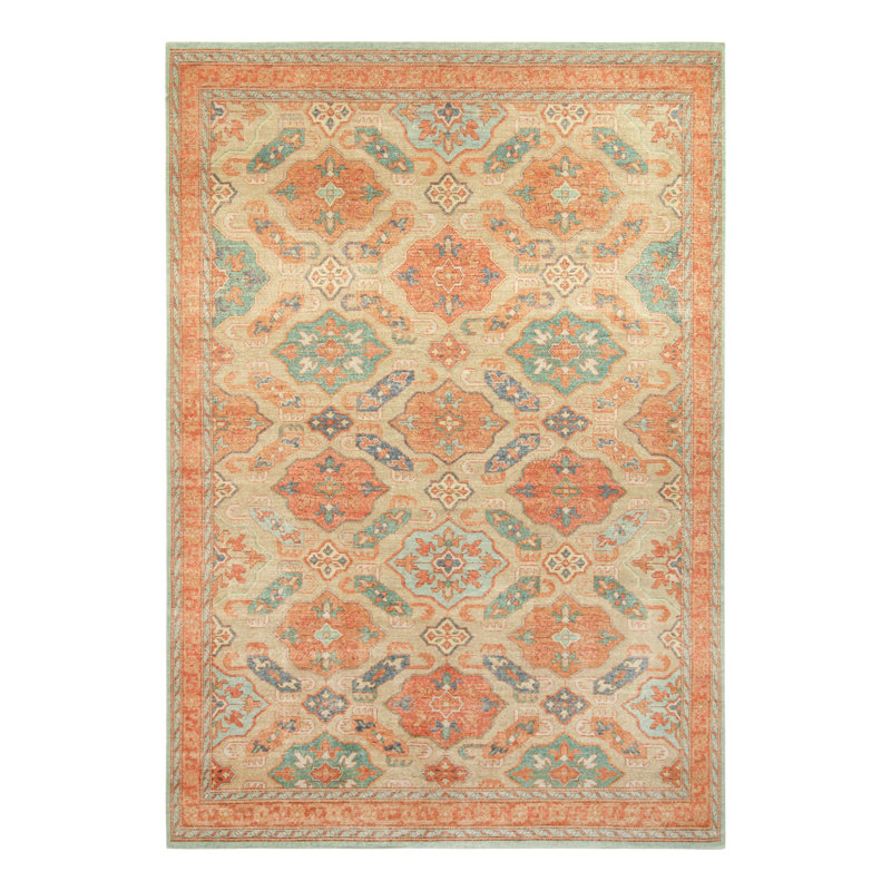 Distressed Homage Hand Knotted Wool Area Rug, Rectangle 12' x 18'