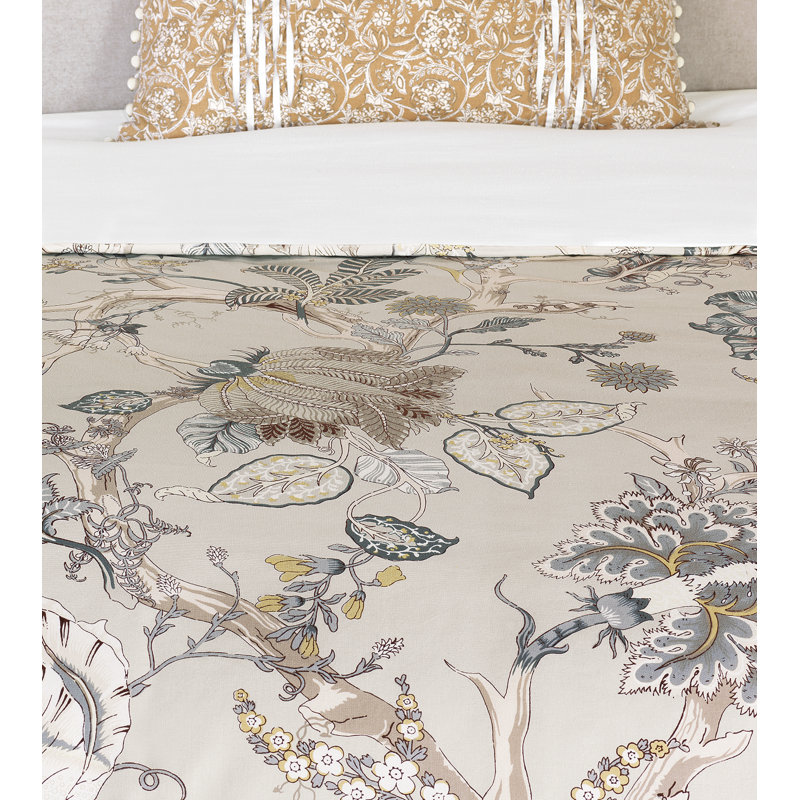 Edith Traditional Cotton Floral Duvet Cover, Daybed Duvet Cover