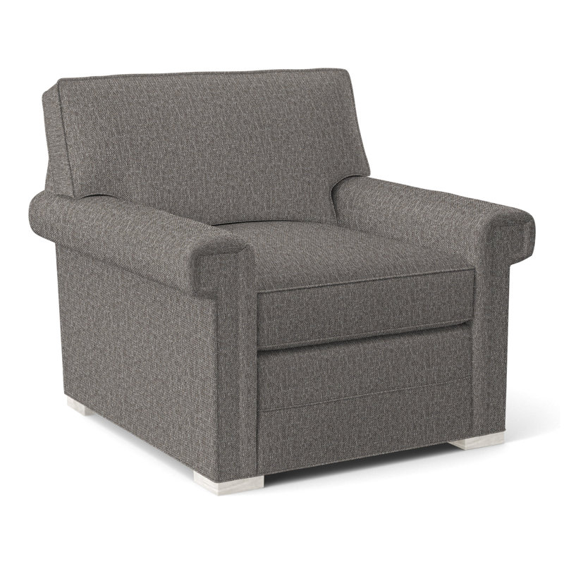 Davidson Armchair, No, Nomad Slate Crypton® Chenille, Casa Blanca