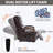 Power Brown Leatheraire Lift Recliner Chair Dual Motor Infinite Position Up To 350 LBS-1356668405