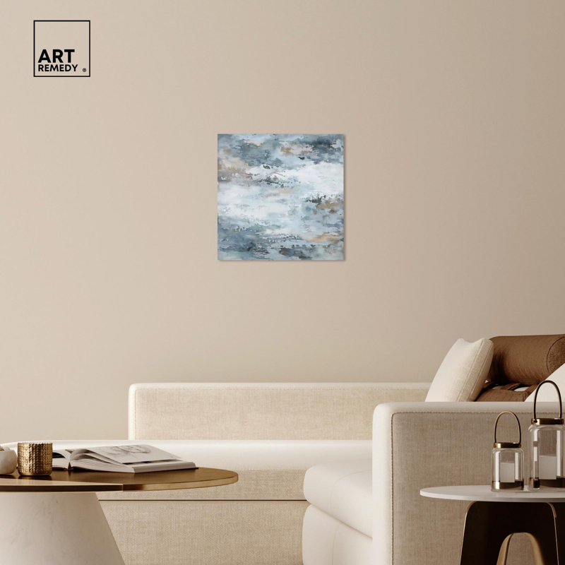 24" x 24" Fall Abstract Art on Canvas