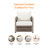 Seehill Outdoor Chairs Set Of 2, Aluminum Patio Chairs Set With Thick Washable Cushions, 2 Pieces Rope Weave Patio Chairs Outdoor Furniture, Patio Furniture Set For Garden, Porch, Balcony, Gray Oak