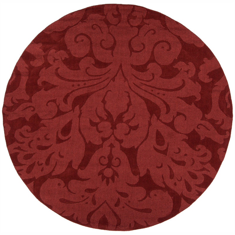 Griagal Hand Tufted Wool Indoor Rug, Round 8'