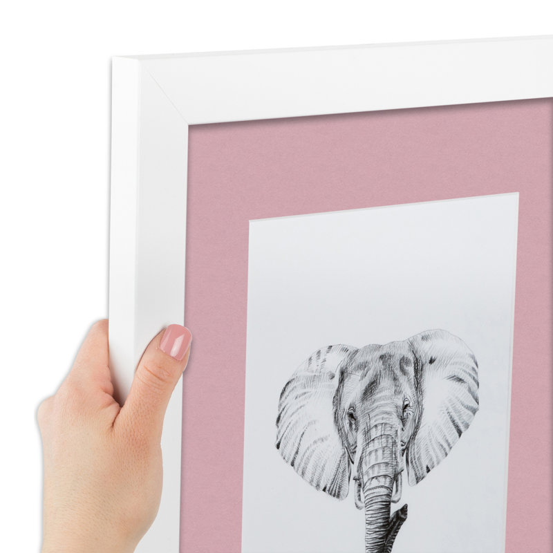 Cadre pour photo 20 po x 30 po blanc mat, Coquillage