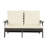 Hips Loveseat With Cushion, Wood Grain Outdoor Garden Outdoor Sofa Patio Sofa, Outdoor Sofa Patio Sofa Set-1416812157